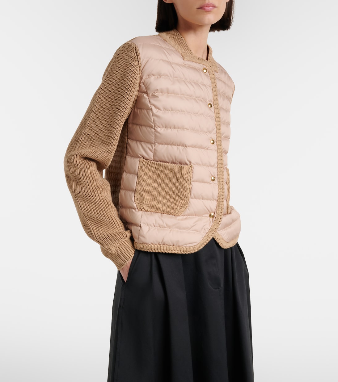 Down-paneled cotton cardigan  | Moncler