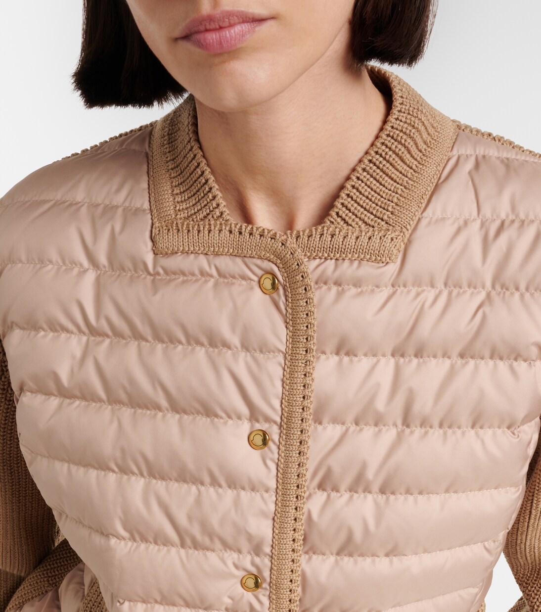 Down-paneled cotton cardigan  | Moncler