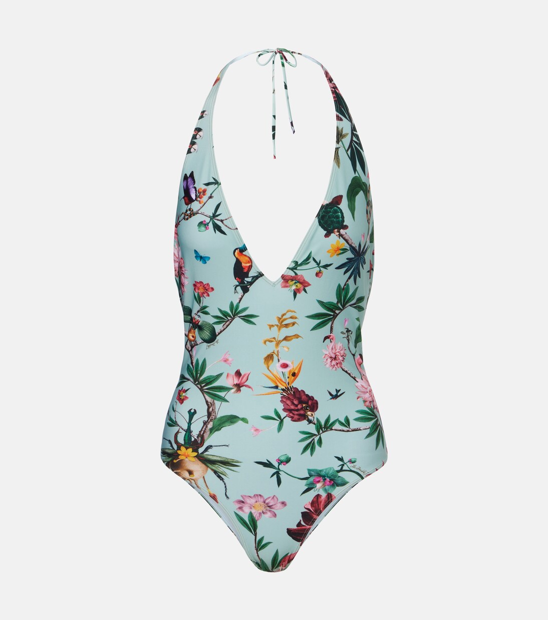Printed halterneck swimsuit | La DoubleJ