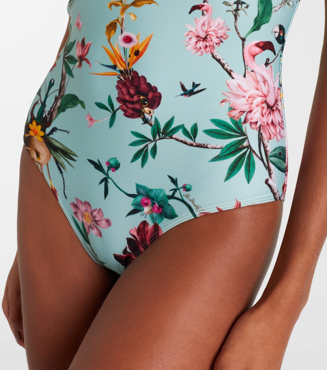 Printed halterneck swimsuit | La DoubleJ
