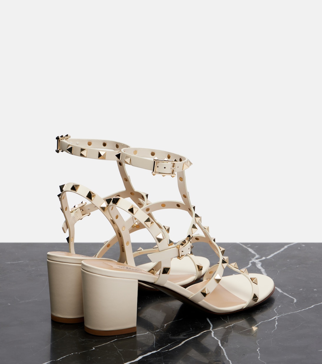 Sandalen Rockstud 60 aus Leder | Valentino Garavani