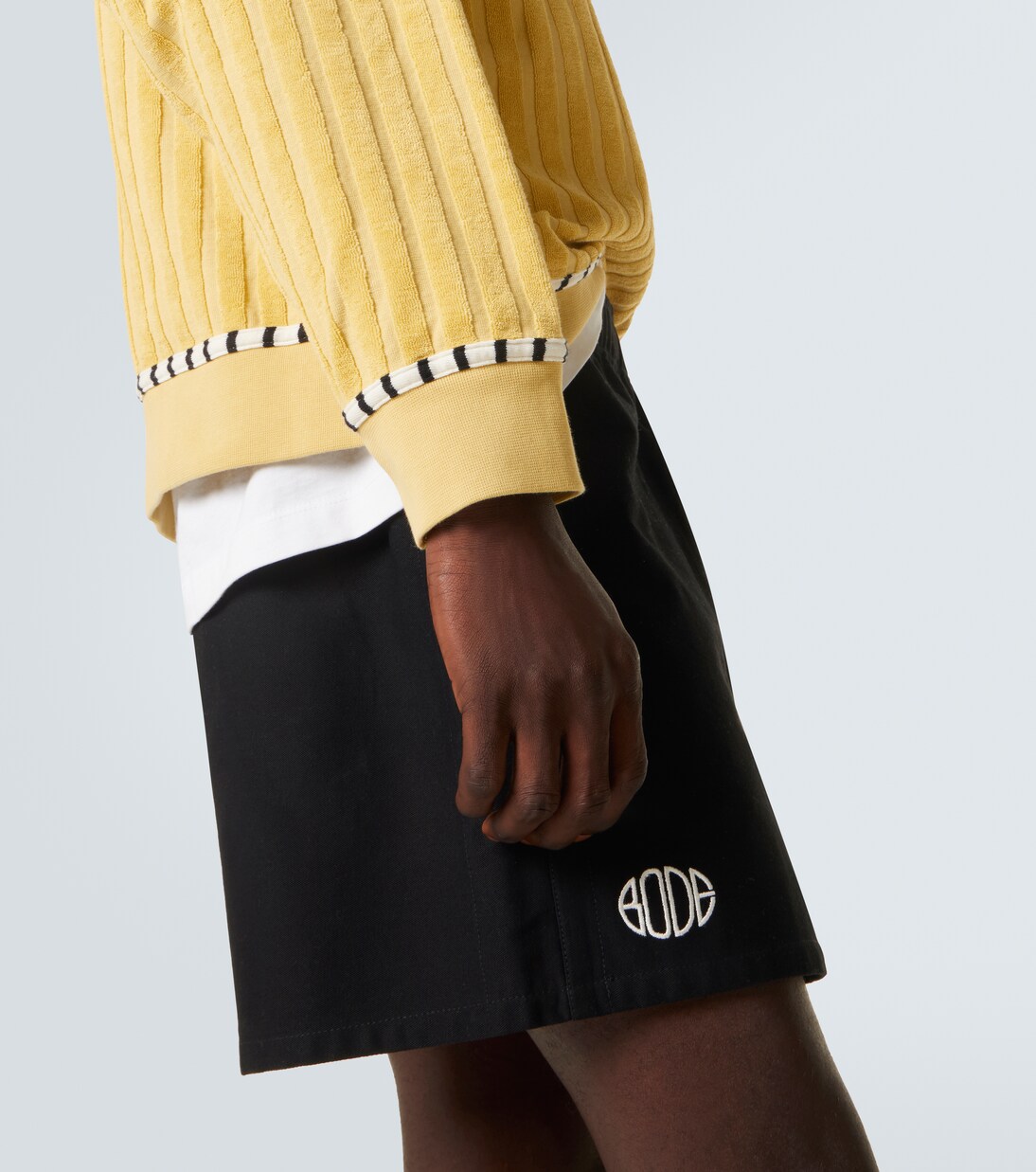 Croquet Ground terry half-zip sweater | Bode