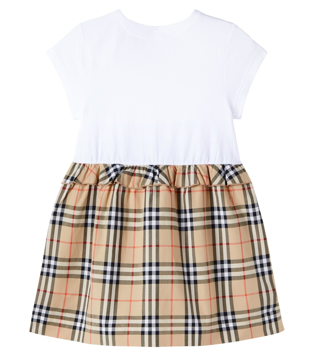 Robe Burberry Check en coton mélangé | Burberry Kids
