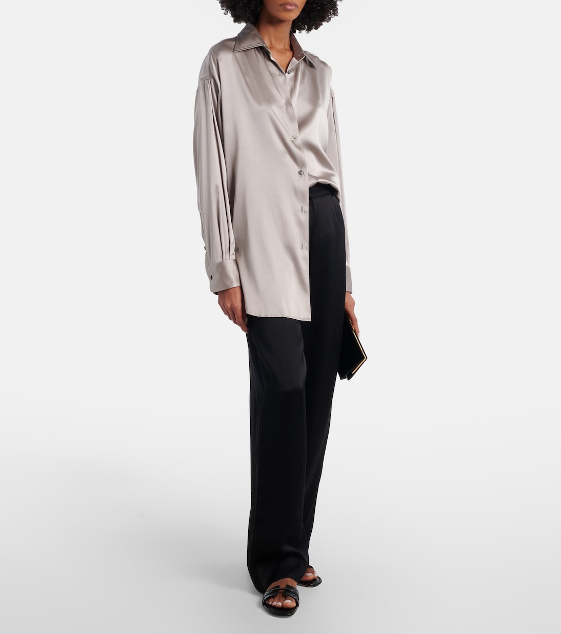 Julianne croc-effect leather slides | Tom Ford