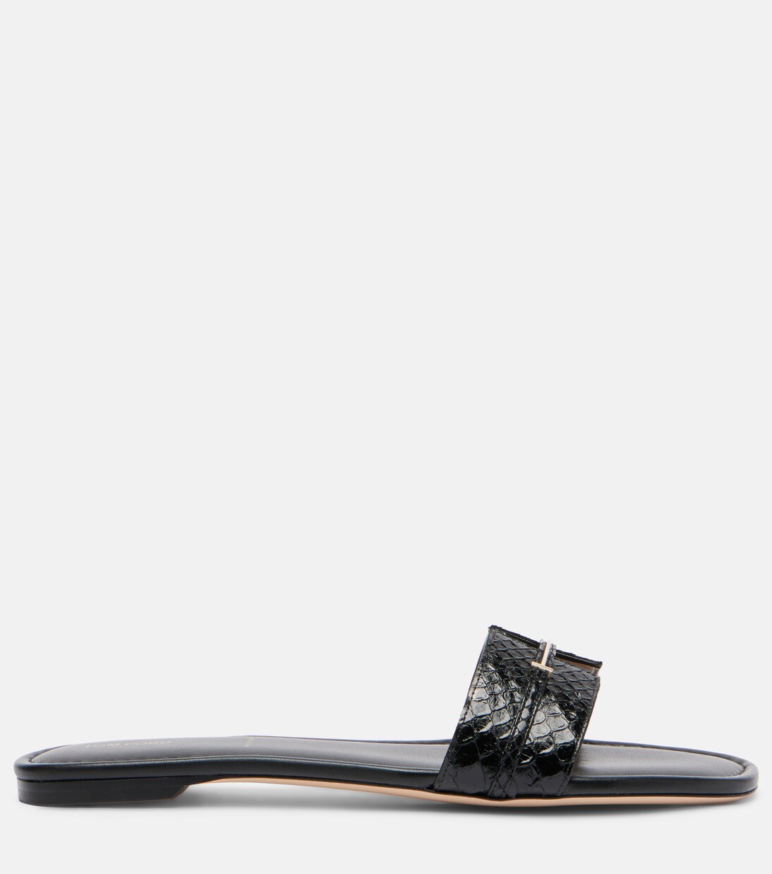 Julianne croc-effect leather slides | Tom Ford