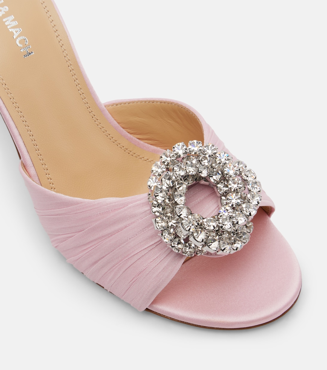 Galaxy 85 embellished satin mules | Mach & Mach