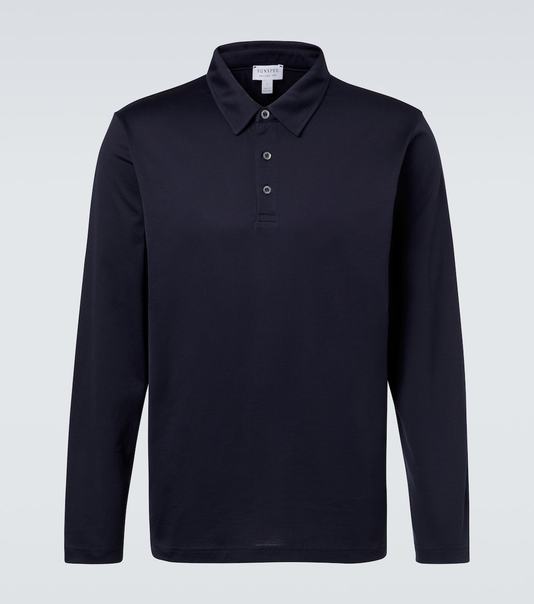 Cotton jersey polo shirt | Sunspel