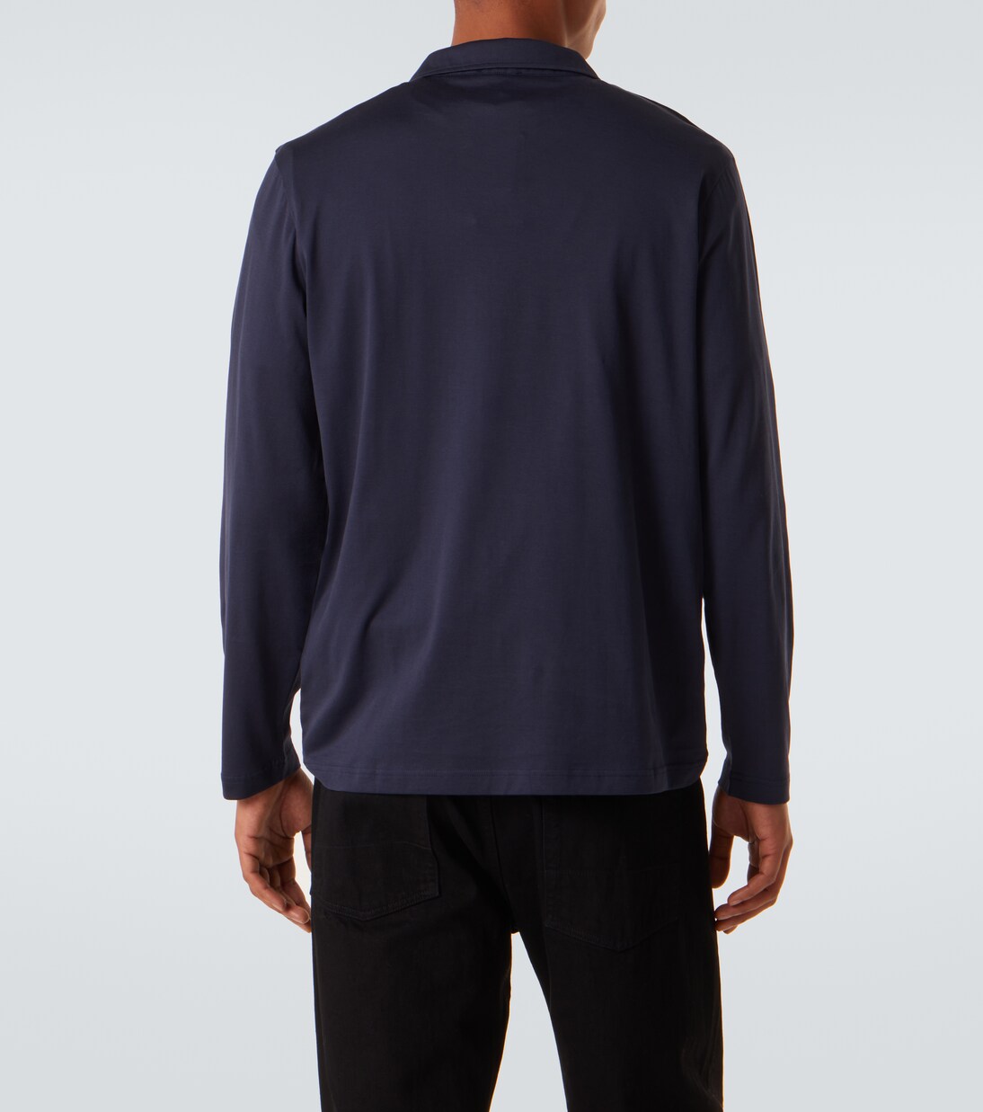 Cotton jersey polo shirt | Sunspel