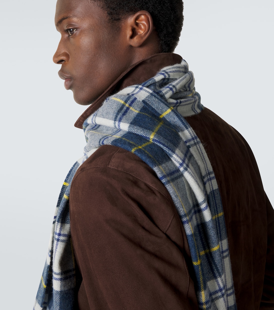 Tartan cashmere scarf | Dunhill