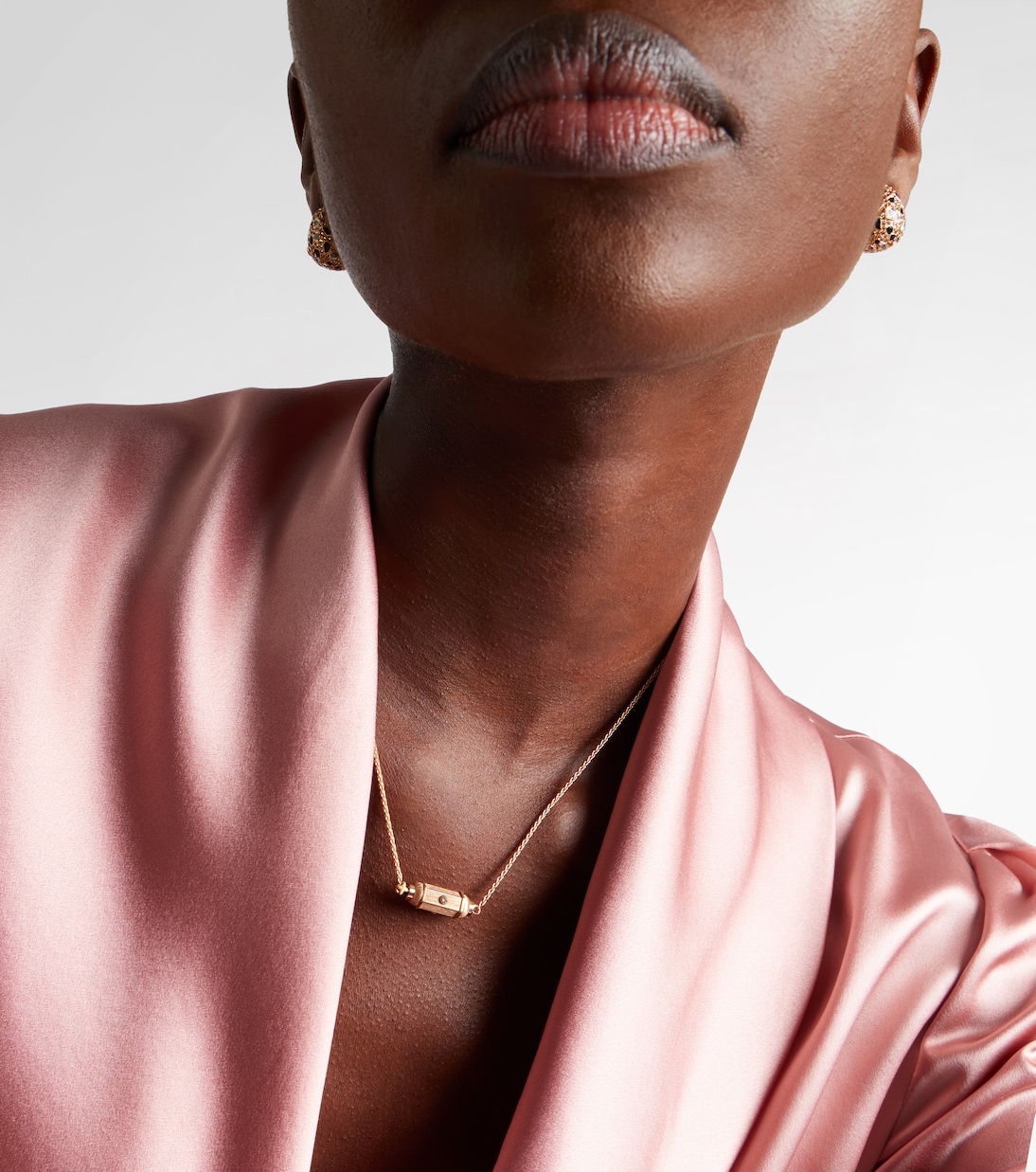 Collier Coco Micro en or rose 18 ct et diamants | Marie Lichtenberg