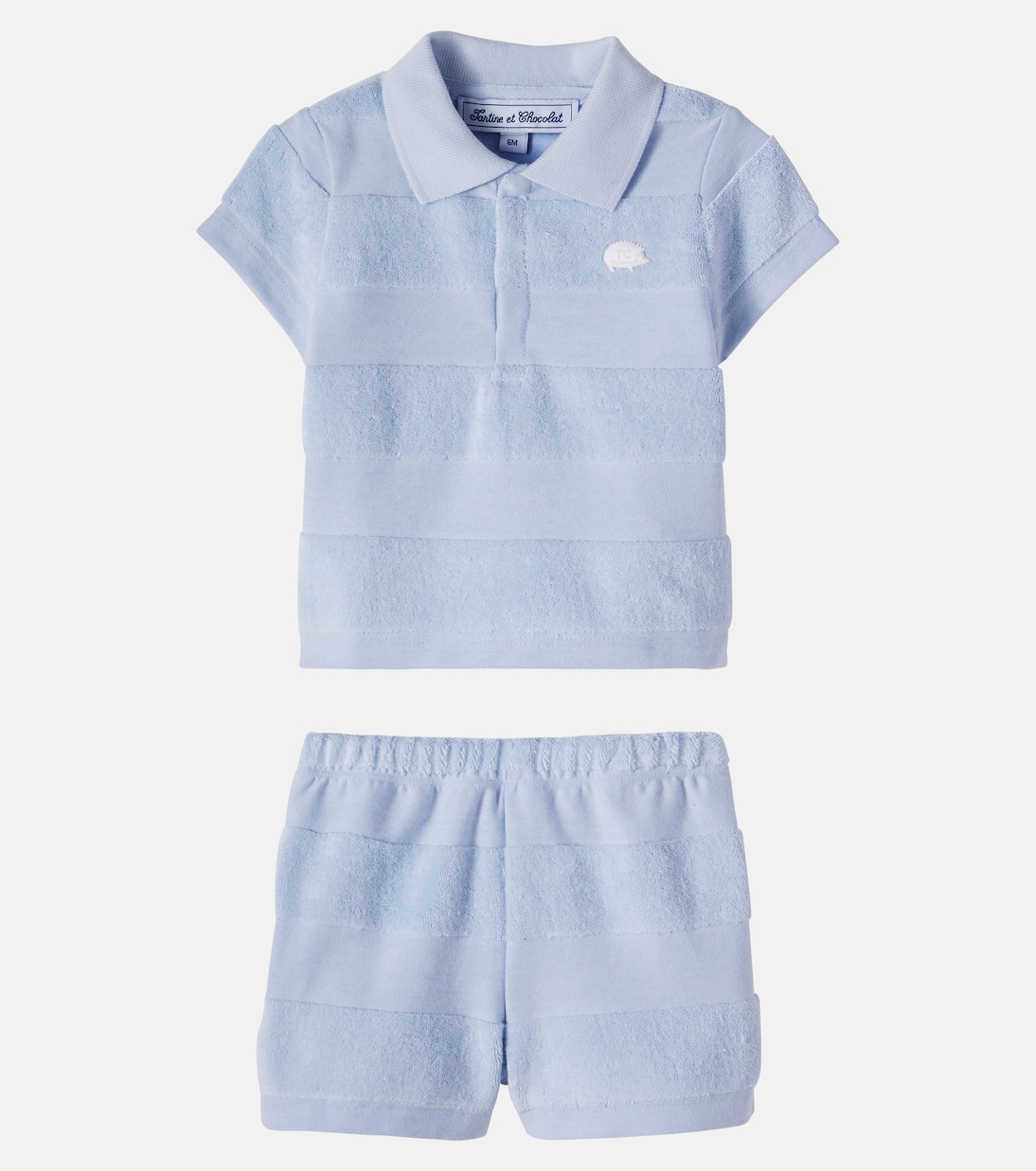 Baby striped polo shirt and shorts set | Tartine et Chocolat