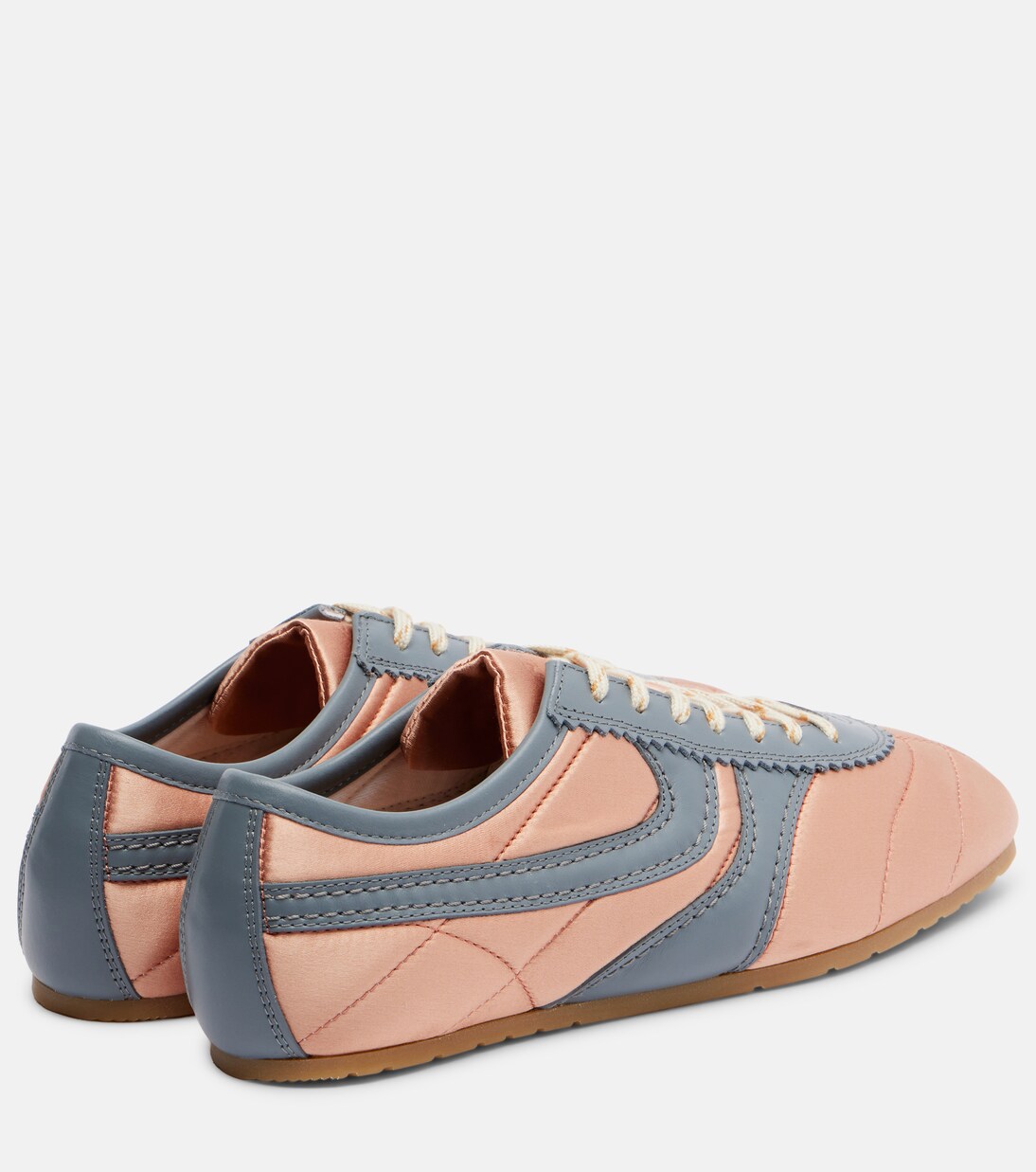 Sneakers aus Satin und Leder | Dries Van Noten