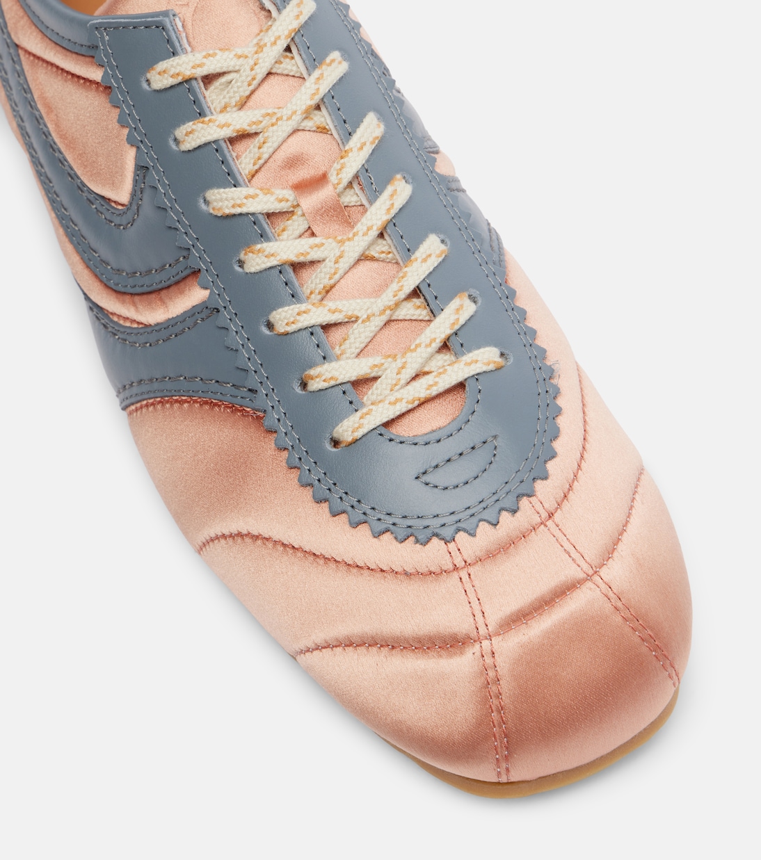 Sneakers aus Satin und Leder | Dries Van Noten