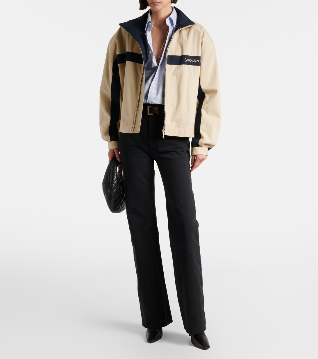 Jill 95 leather ankle boots | Saint Laurent