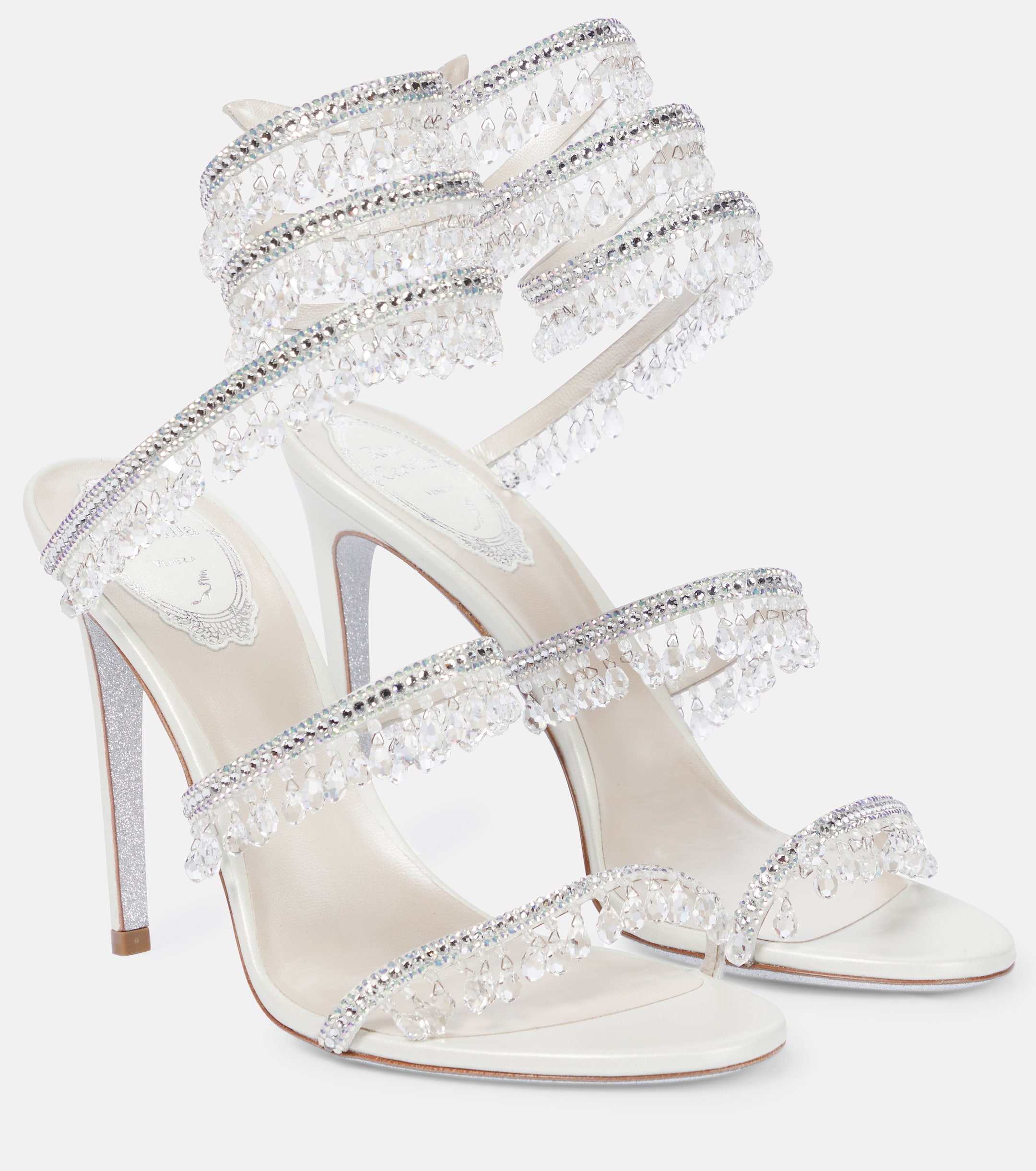 Chandelier embellished leather sandals | Rene Caovilla