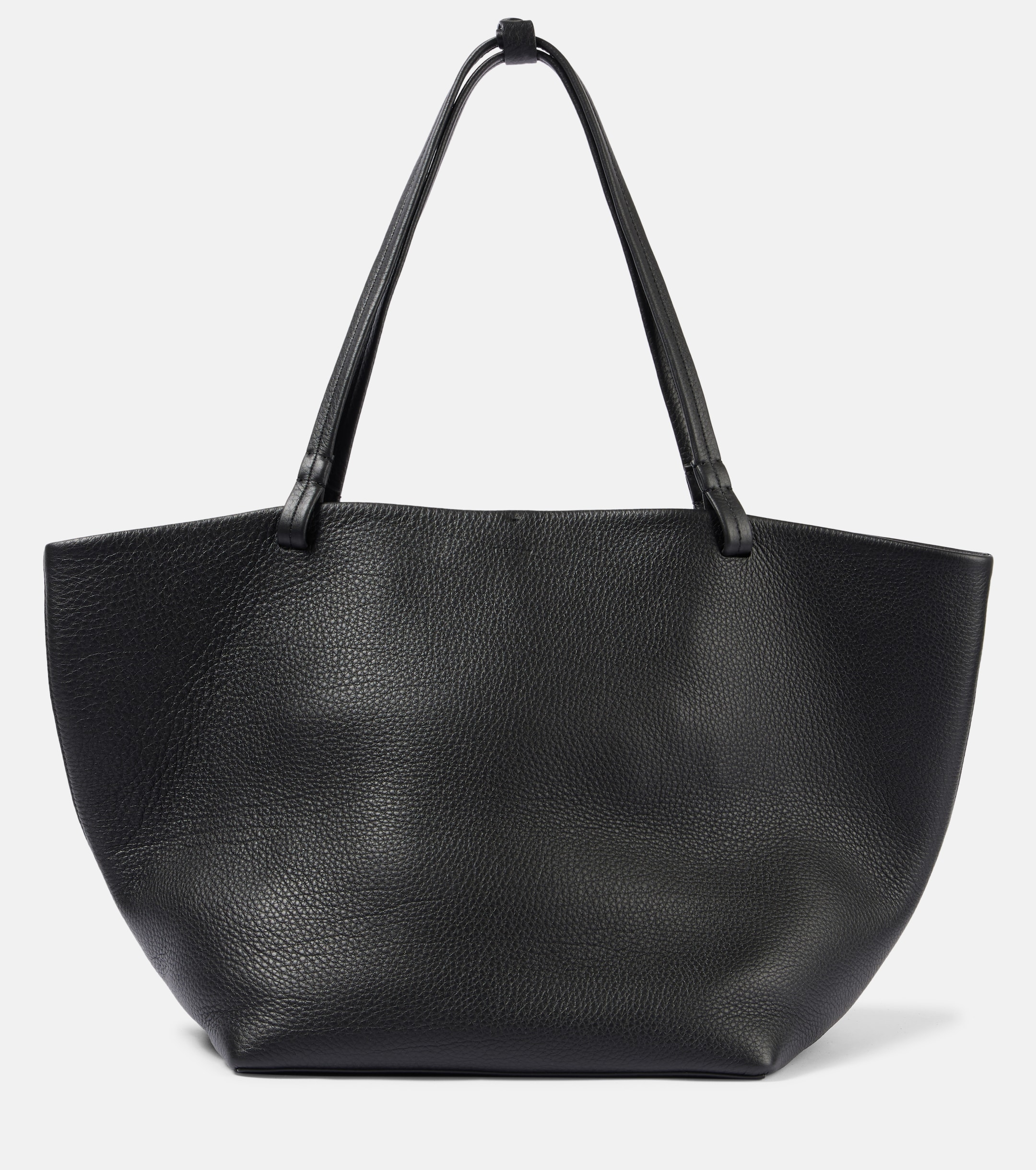 The Row Park leather tote bag (Black)