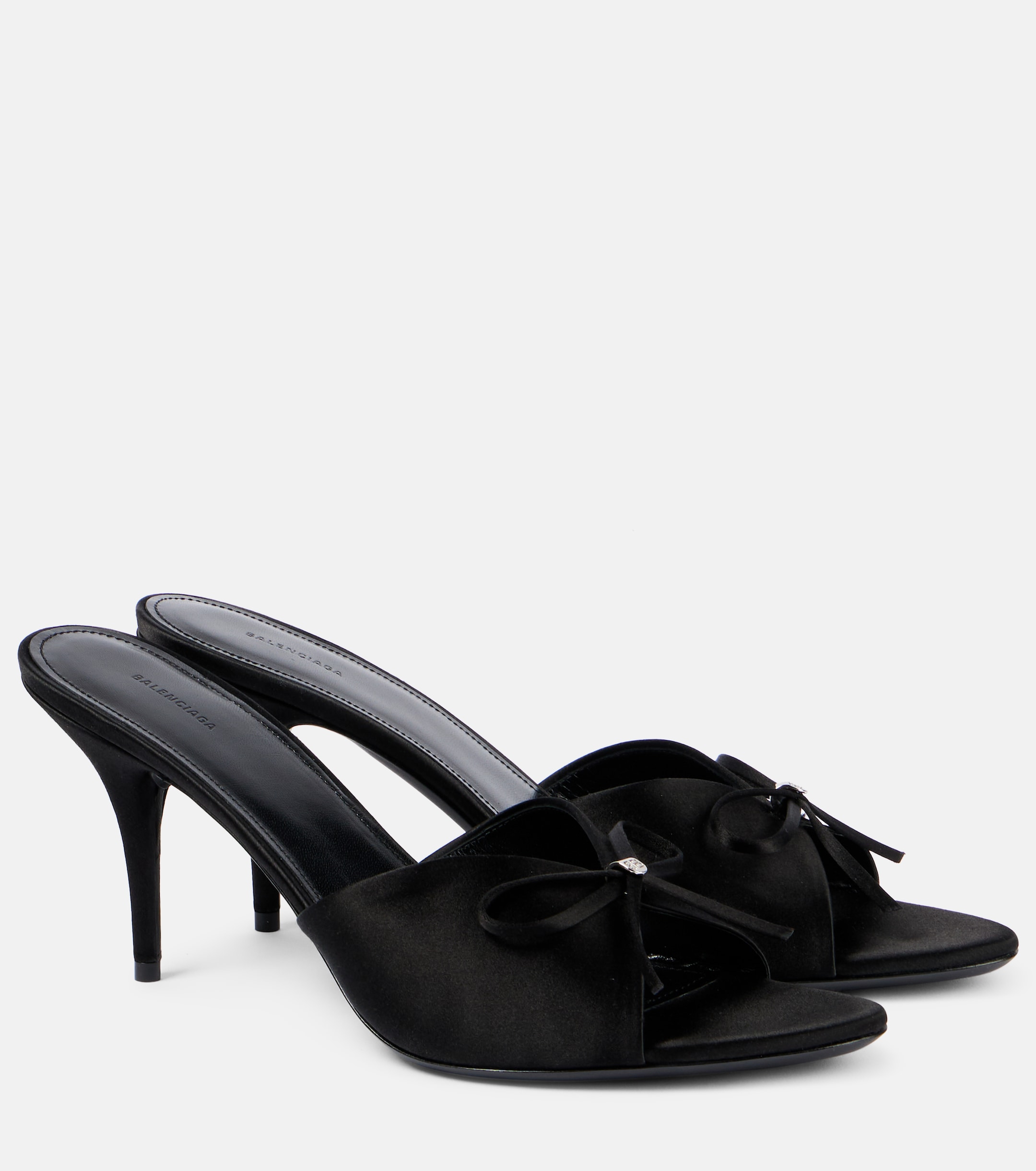 Knife Bow 80 satin sandals | Balenciaga