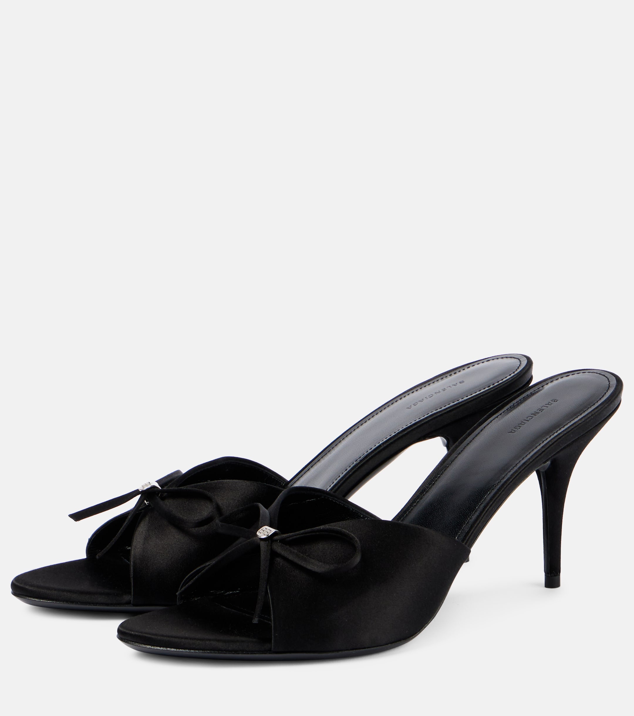 Knife Bow 80 satin sandals | Balenciaga