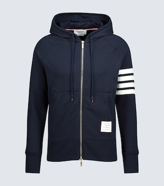 Felpa in cotone 4-Bar con cappuccio | Thom Browne