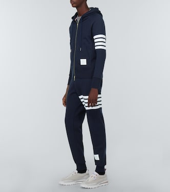 4-Bar zip-up hooded sweatshirt | Thom Browne