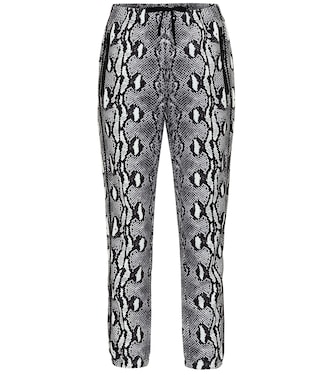 Pantaloni sportivi a stampa pitone | Adam Selman Sport