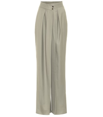 Pantalon ample Hope à taille haute en laine | Petar Petrov