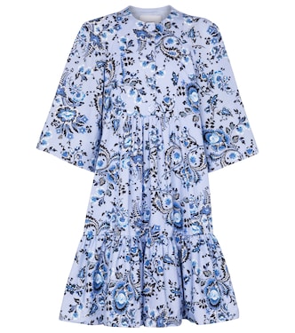 Edison printed cotton poplin minidress | Erdem