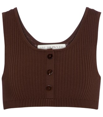 Bralette Henley de punto acanalado | Live The Process