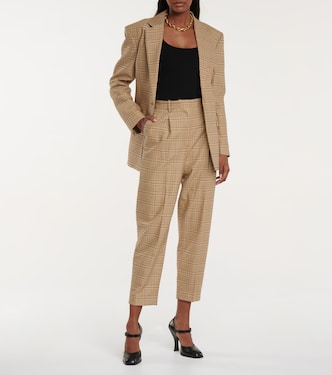 Sidney high-rise wool and cotton-blend pants | Altuzarra