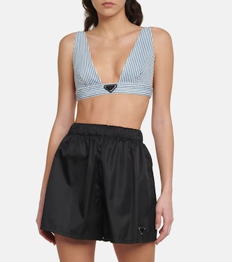 Bralette aus Denim | Prada