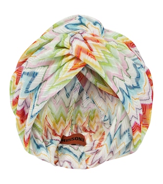 Fascia per capelli in cotone con stampa | Missoni Mare