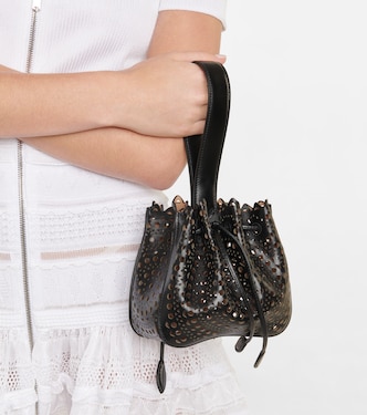 Pochette Rose Marie Mini Vienne en cuir | Alaïa
