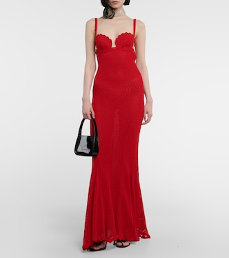 Abito lungo in crochet | Blumarine