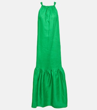 Vestido largo Ibiza de lino | Asceno
