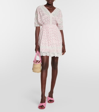 Vestido corto Newton de algodón | LoveShackFancy