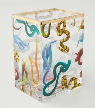 x Toiletpaper Snakes Small glass vase | Seletti