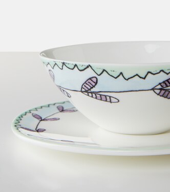x Marni Blossom Milk set of 2 teacups and saucers | Serax
