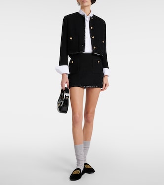 Wool-blend miniskirt | Miu Miu