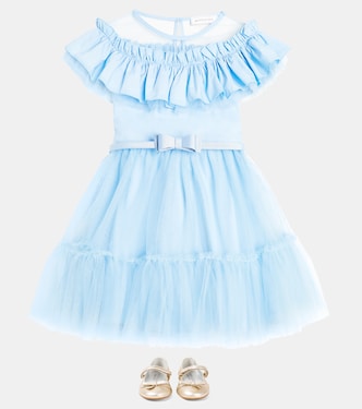 Kleid mit Tüll | Monnalisa