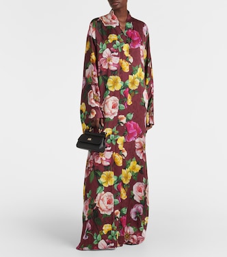 Bedrucktes Maxikleid aus Seide | Dolce&Gabbana