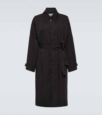 Cotton and silk trench coat | Bottega Veneta