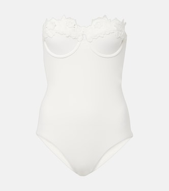 Costume intero Halliday con applicazioni floreali | Zimmermann