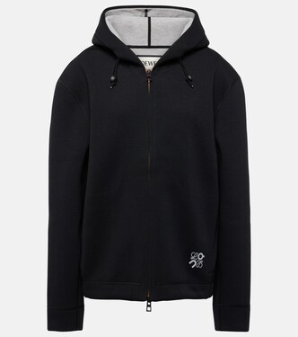 x On logo jersey hoodie | Loewe
