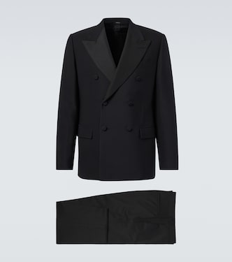 Double-breasted wool and silk suit | Loro Piana