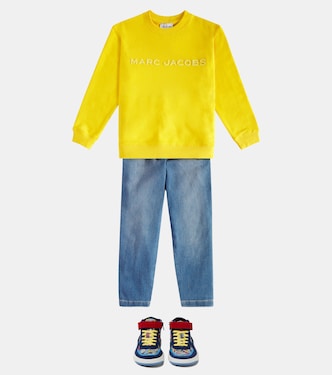 Felpa in cotone con logo | Marc Jacobs Kids