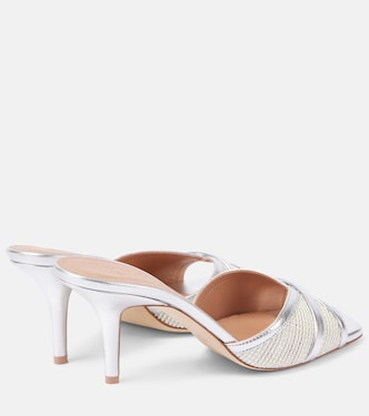 Perla 70 raffia sandals | Malone Souliers