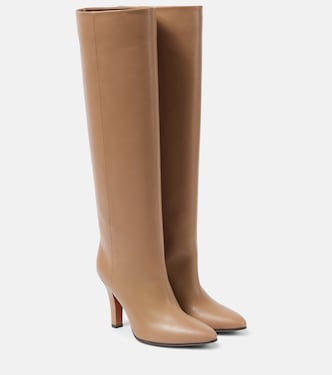 Prudens leather knee-high boots | The Row