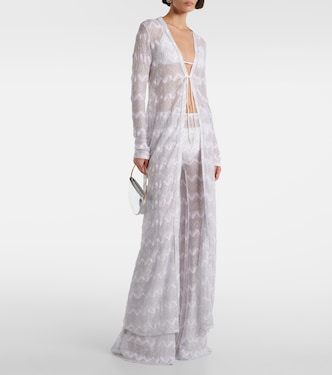 Cárdigan de lamé en zigzag | Missoni