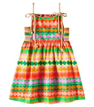 Bedrucktes Kleid Sanfoninha aus Baumwolle | Fábula