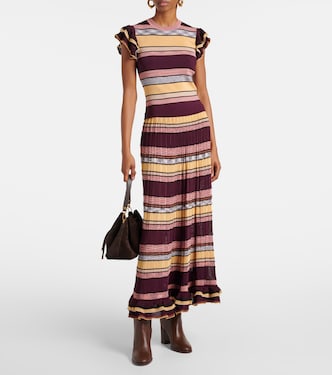 Top Cecile a righe con volant | Ulla Johnson